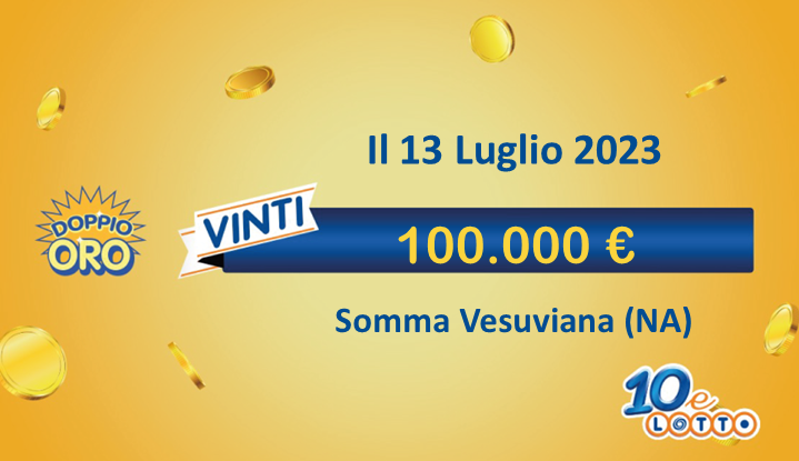 vincita 10eLotto da 100.000€ a Somma Vesuviana