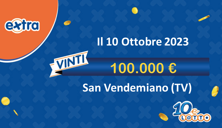 vincita 10eLotto da 100.000€ a San Vendemiano