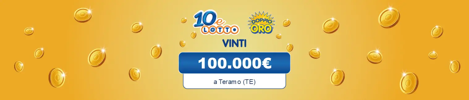 La vincita al 10eLotto è stata di 100.000€ a Teramo  in Abruzzo.