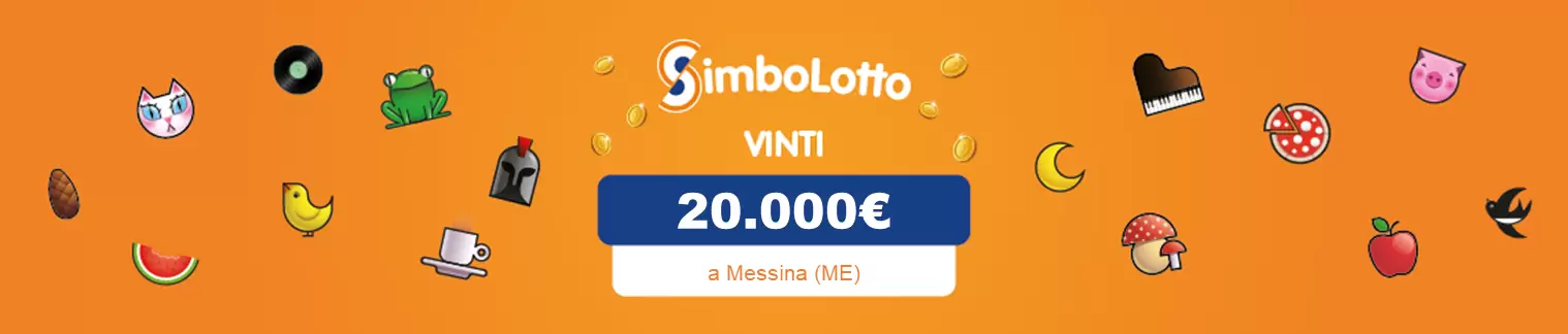 Vincita al Simbolotto da 20.000€ a Messina il 06 luglio