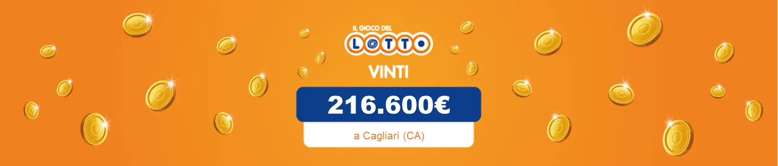 Vincita al Lotto il 06 settembre da 216.600 a Cagliari