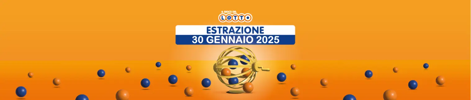 Numeri vincenti di Lotto e Simbolotto di giovedì 30 gennaio 2025