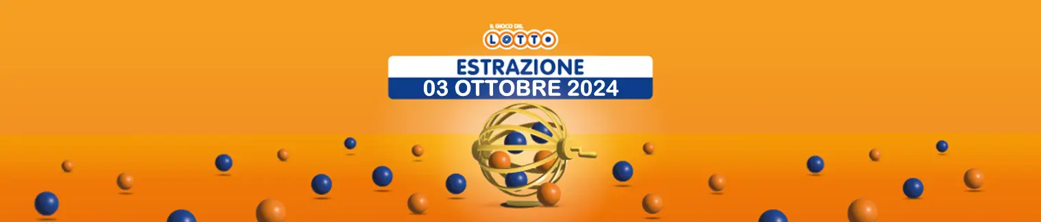 Numeri vincenti Lotto e Simbolotto di martedì 03 ottobre 2024