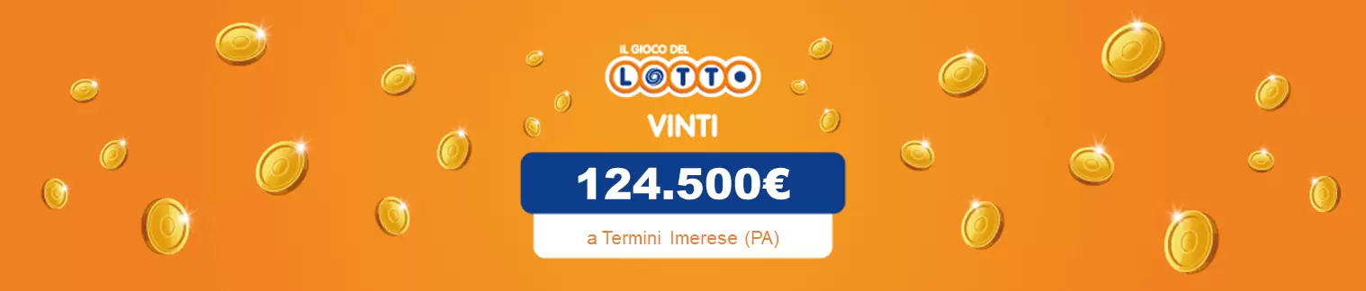 Vincita al Lotto il 25 gennaio da 124.500€ a Termini Imerese