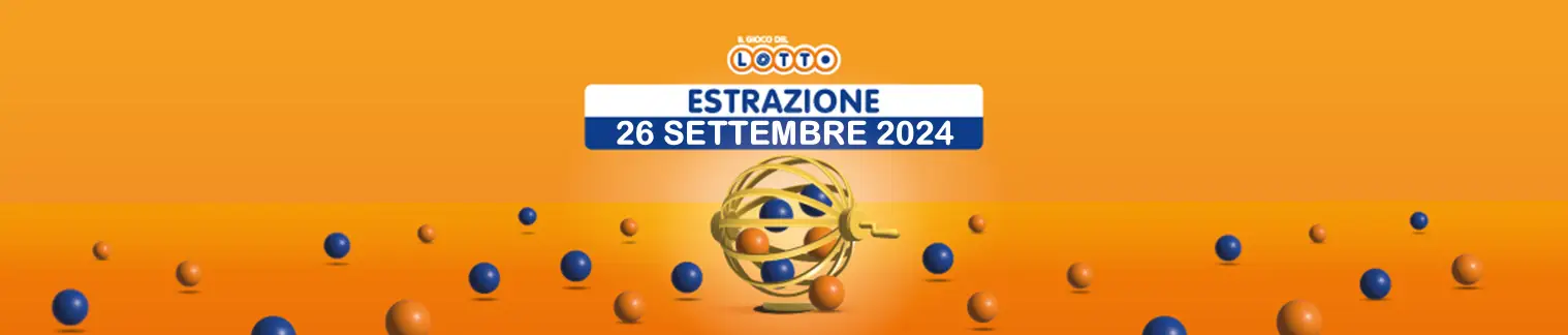 Estrazioni Simbolotto/lotto 26 settembre