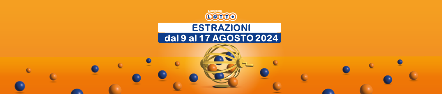 Numeri vincenti Lotto e Simbolotto da venerdì 09 a sabato 17 agosto 