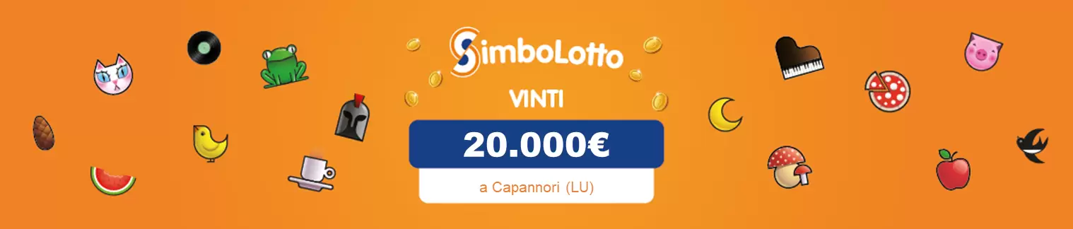 Vincita al Simbolotto da 20.000€ a Capannori il 12 luglio