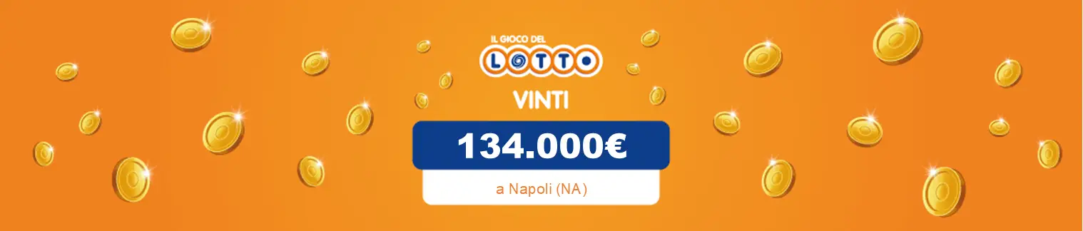 Vincita al Gioco del Lotto di 134.000€ a Napoli