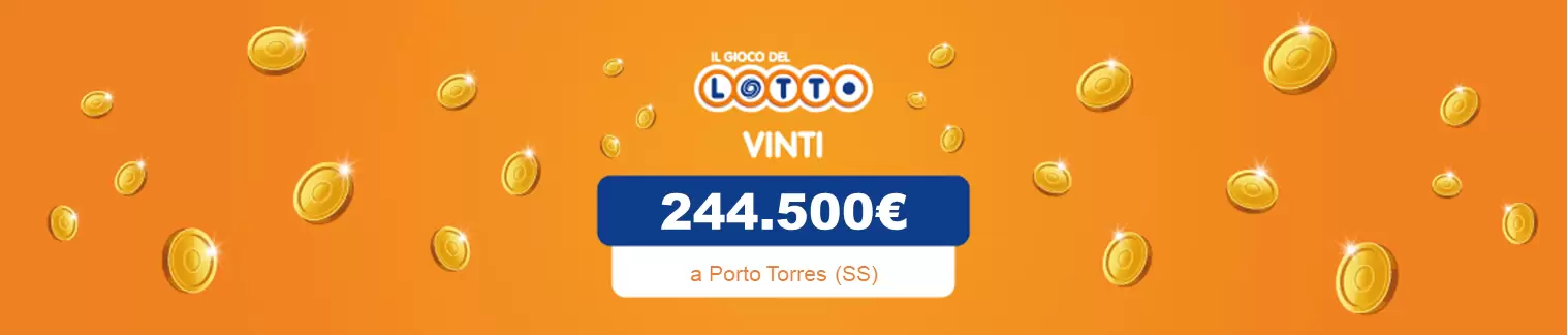 Vincita al Lotto il 02 luglio da 244.500 a Porto Torres